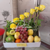 Composition florale - Happy (jaune)