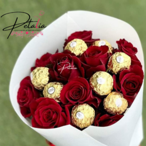 Bouquet de roses & chocolats Ferrero 1