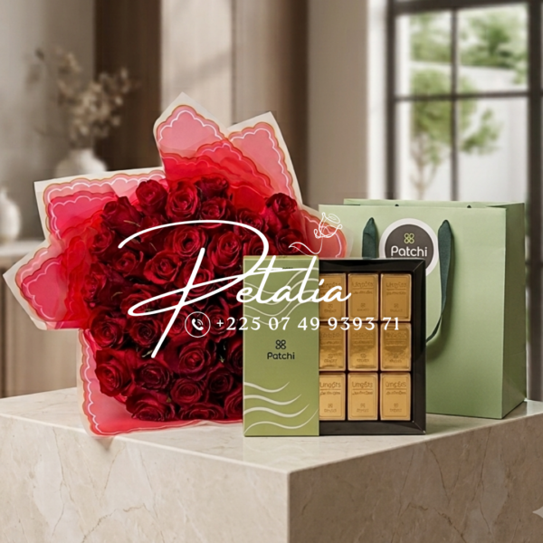 Douce-attention- patchi lingot (rouge)