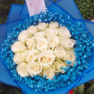 Bouquet - White and blue