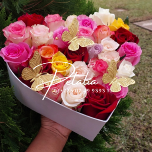 Box - Heartbox (roses de couleurs)