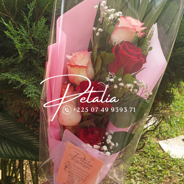 Bouquet - Petit charme (rose et rouge)
