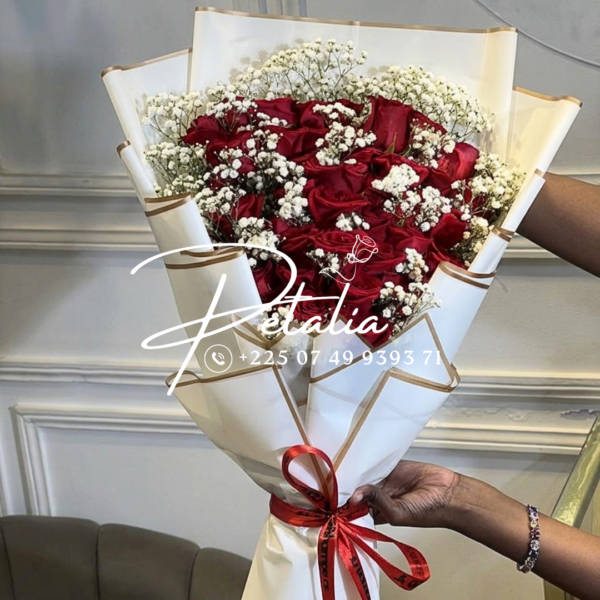 Bouquet - Big Red Flat-style Bouquet -1