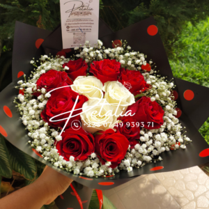 Bouquet - Coeur d'or blanc