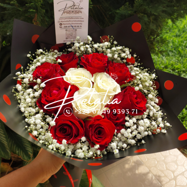 Bouquet - Coeur d'or blanc